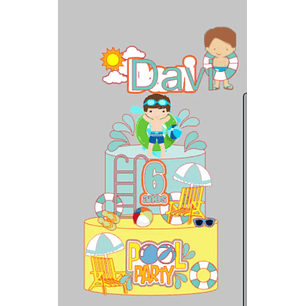 Arquivo de Corte Topo Pool Party