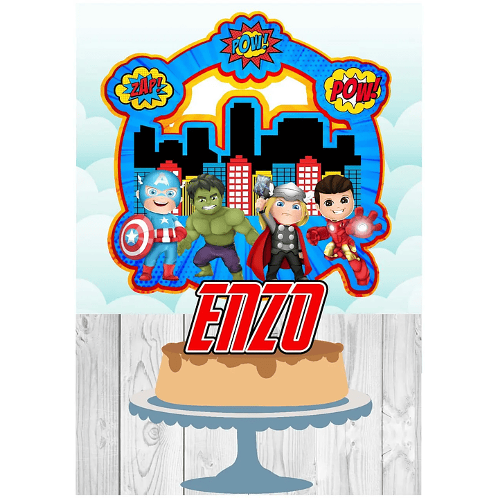 Arquivo de Corte Topo Vingadores 1