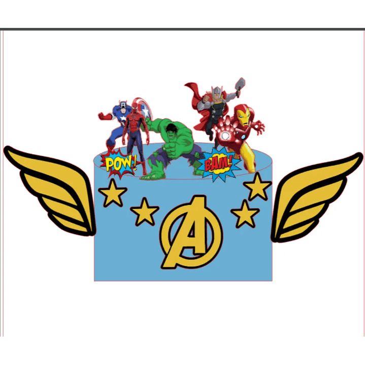 Arquivo de Corte Topo Vingadores 1