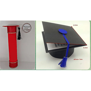 Arquivo de Corte Caixa Capelo e Canudo de Formatura