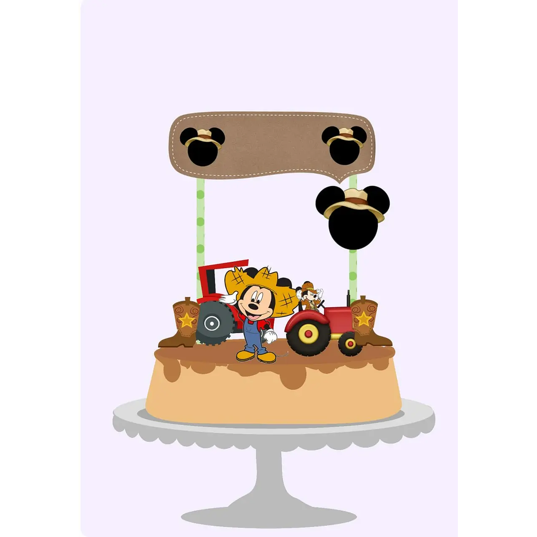 Arquivo de Corte Topo Mickey Fazendinha 1