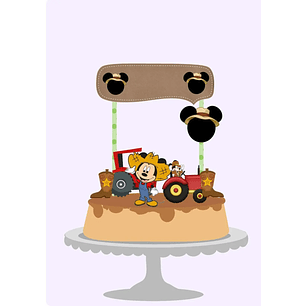 Arquivo de Corte Topo Mickey Fazendinha