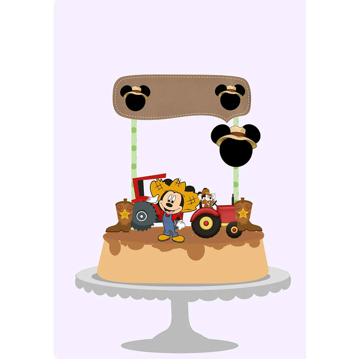 Arquivo de Corte Topo Mickey Fazendinha 1