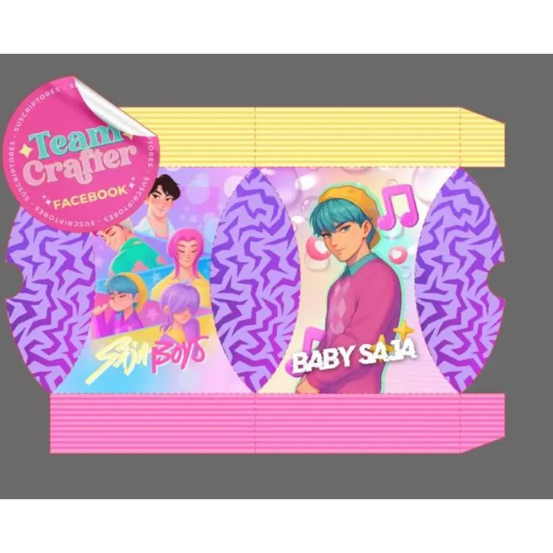 Arquivo de Corte Caixa Guerreiras do K-Pop/Saja Boys 1