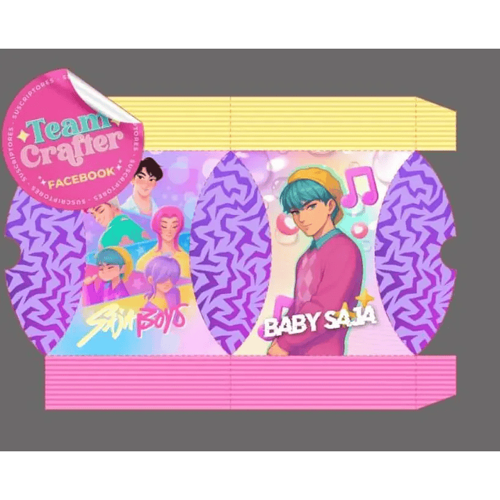 Arquivo de Corte Caixa Guerreiras do K-Pop/Saja Boys 1