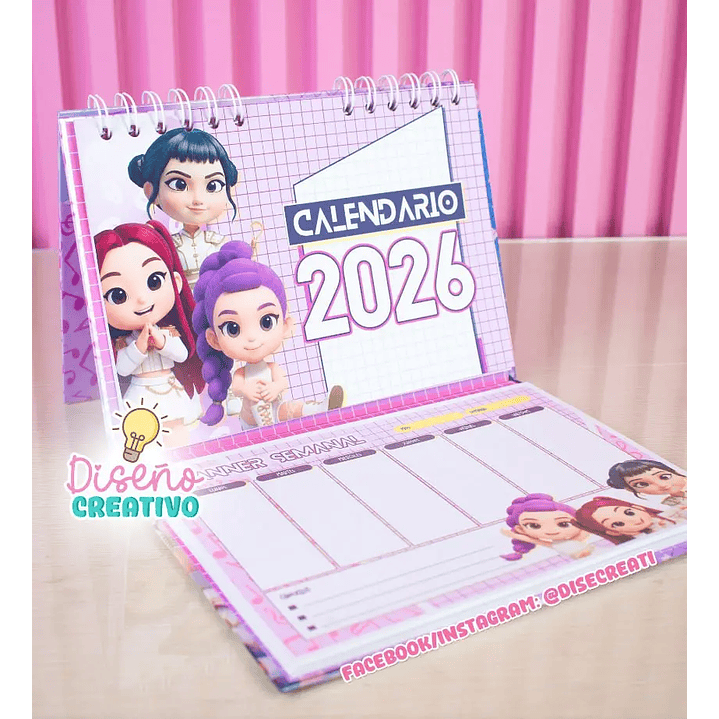 Arquivo Digital Calendário Guereiras do K-Pop 1