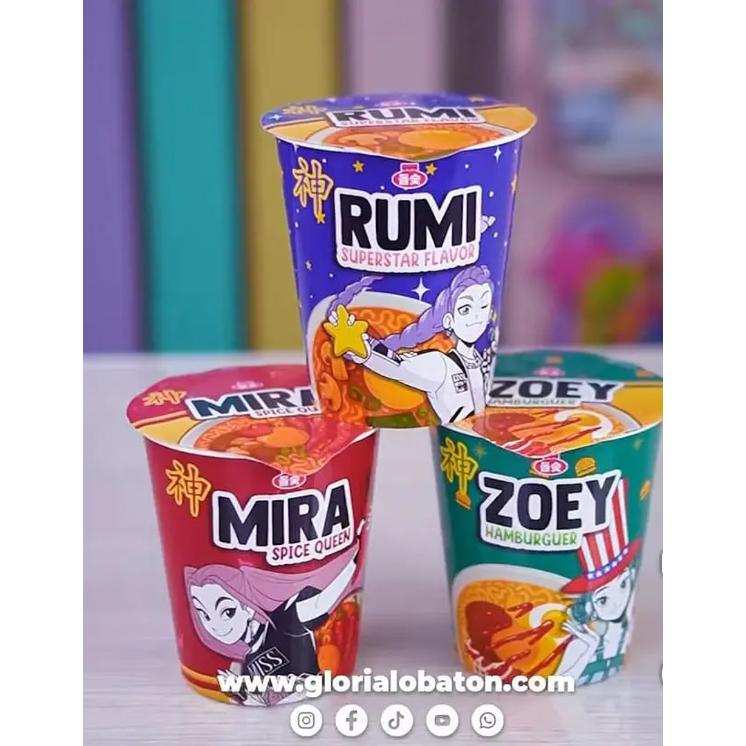 Arquivo de Corte Adesivos  Guerreiras do K-Pop/Huntrix 1