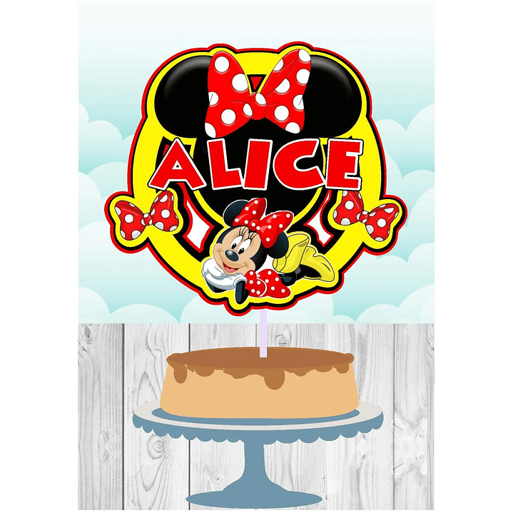 Arquivo de Corte Topo Minnie 1