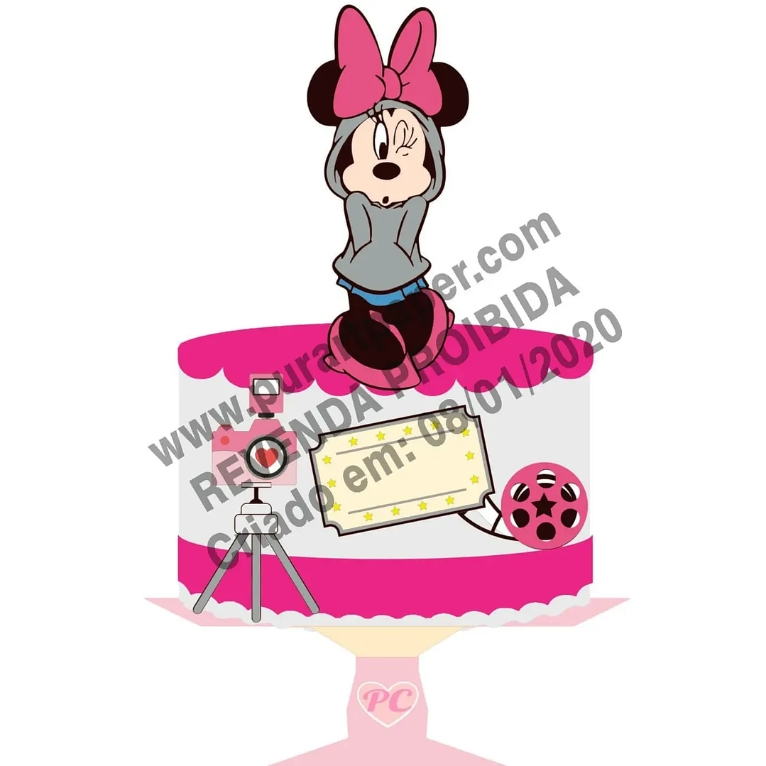 Arquivo de Corte Topo Minnie 1