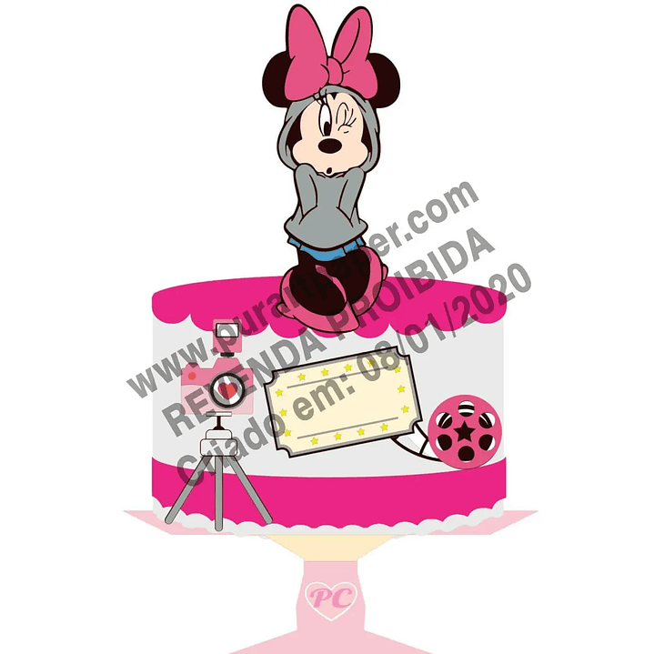 Arquivo de Corte Topo Minnie 1