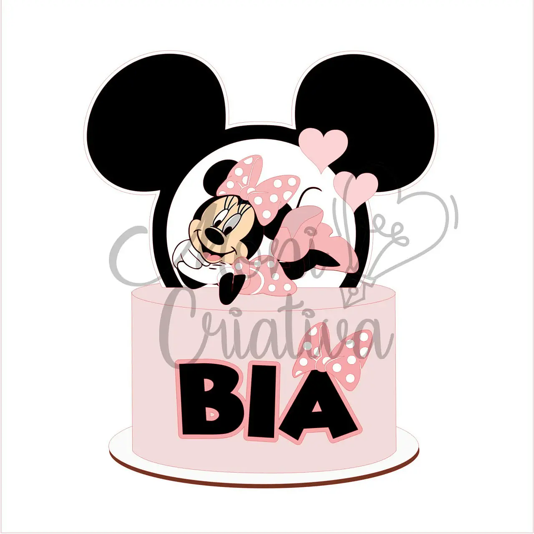 Arquivo de Corte Topo Minnie 1