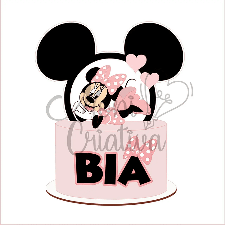 Arquivo de Corte Topo Minnie 1