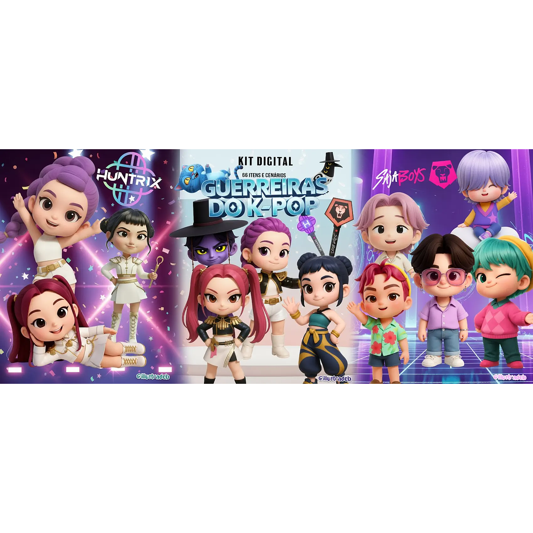  Kit Digital Guerreiras do K-Pop/Huntrix 1