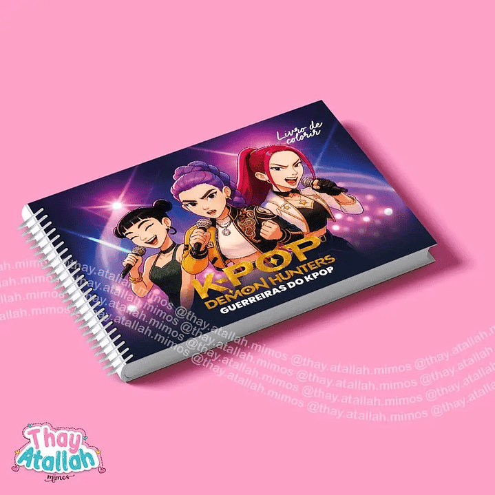 Arquivo Digital Livros de Colorir Guerreiras do K-Pop/Huntrix 1