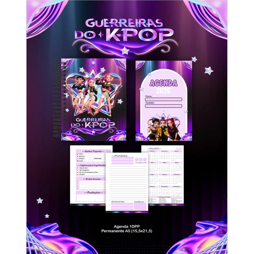 Arquivo Digital Agenda Guerreiras do K-Pop/Huntrix 3