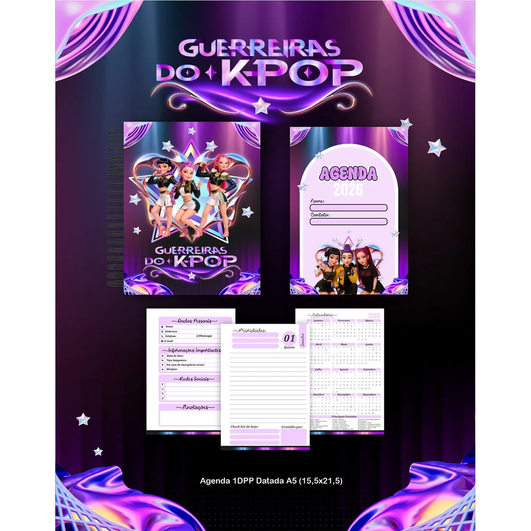 Arquivo Digital Agenda Guerreiras do K-Pop/Huntrix 4