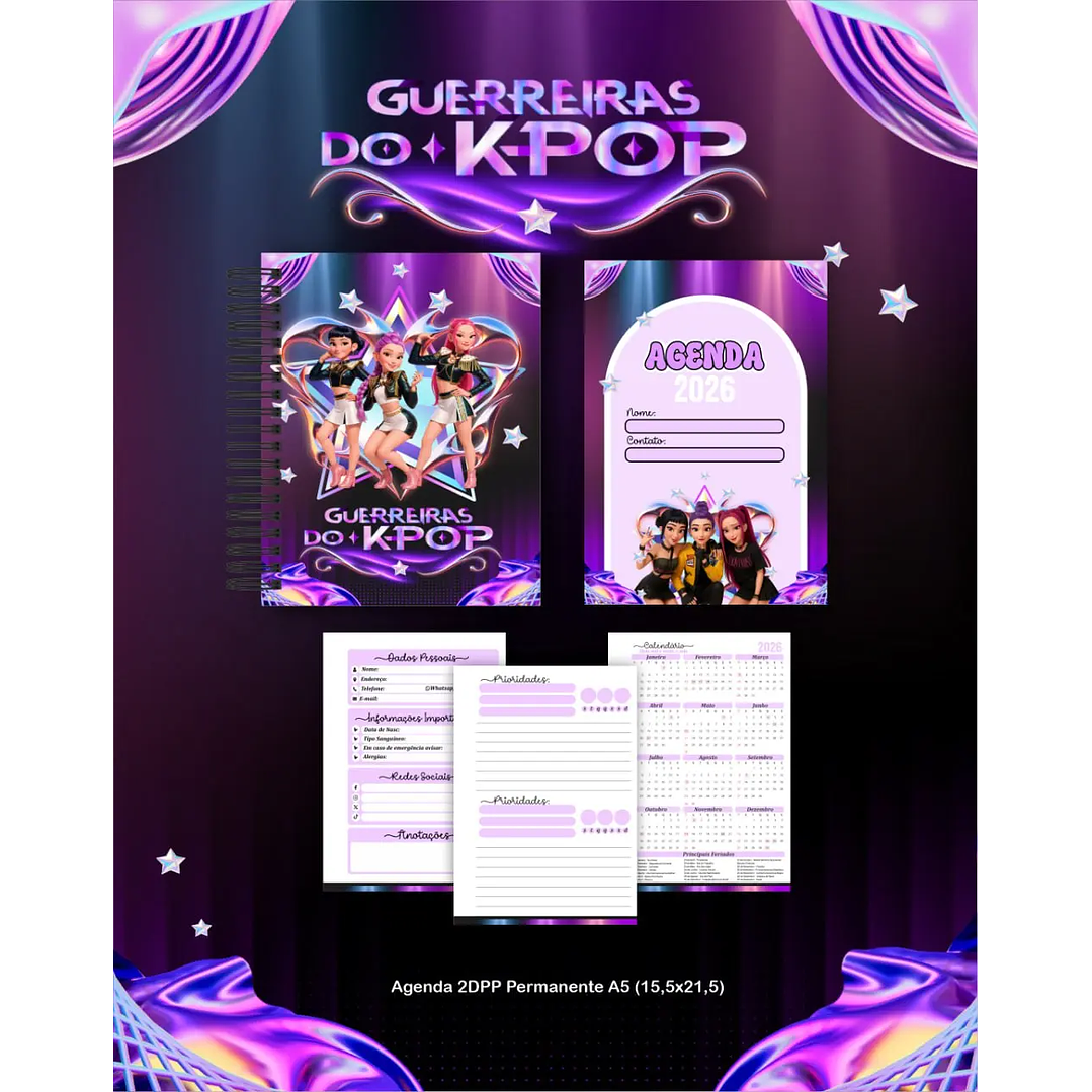 Arquivo Digital Agenda Guerreiras do K-Pop/Huntrix 5