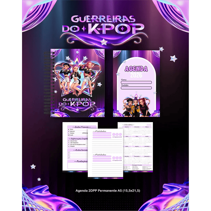 Arquivo Digital Agenda Guerreiras do K-Pop/Huntrix 5