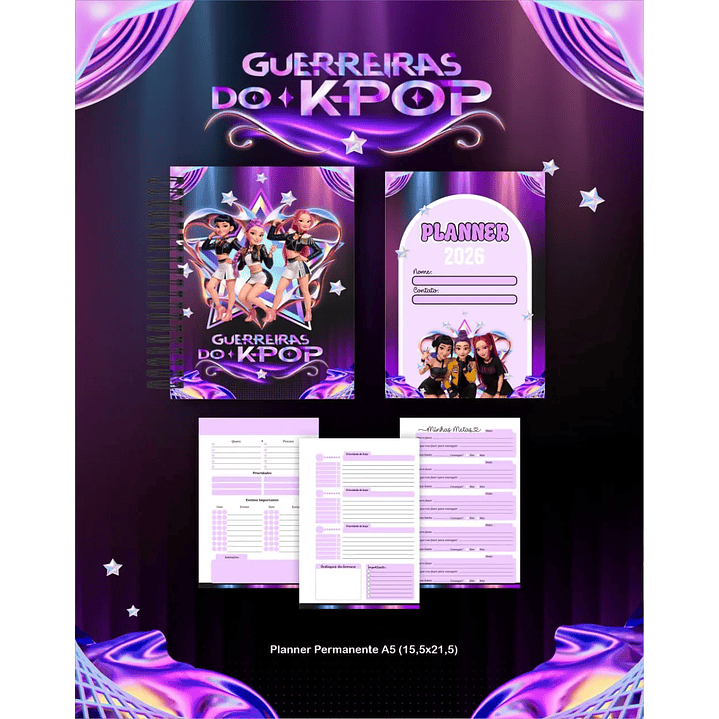 Arquivo Digital Agenda Guerreiras do K-Pop/Huntrix 6