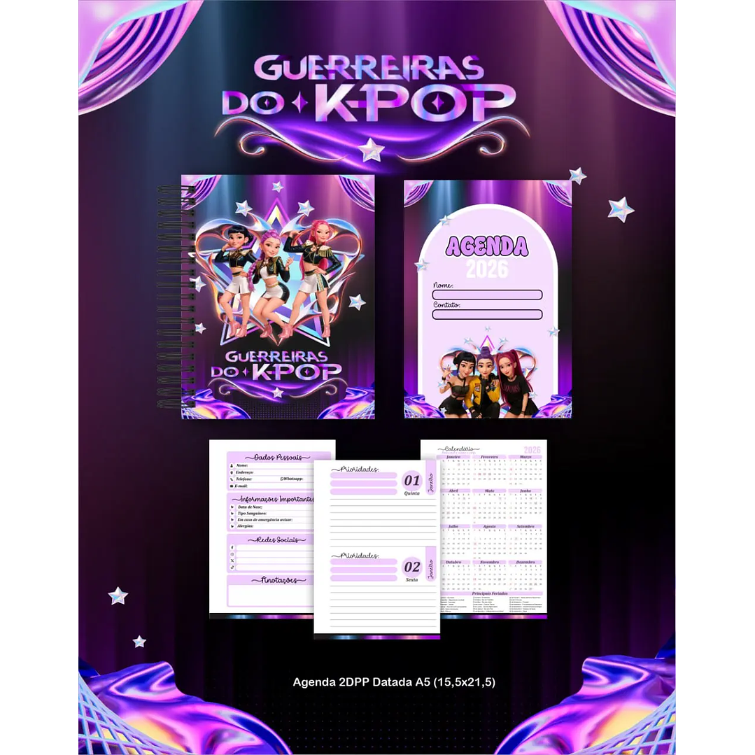 Arquivo Digital Agenda Guerreiras do K-Pop/Huntrix 7