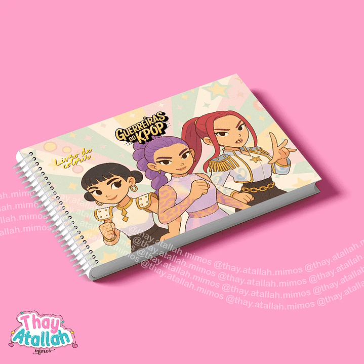 Arquivo Digital Livros de Colorir Guerreiras do K-Pop/Huntrix 4