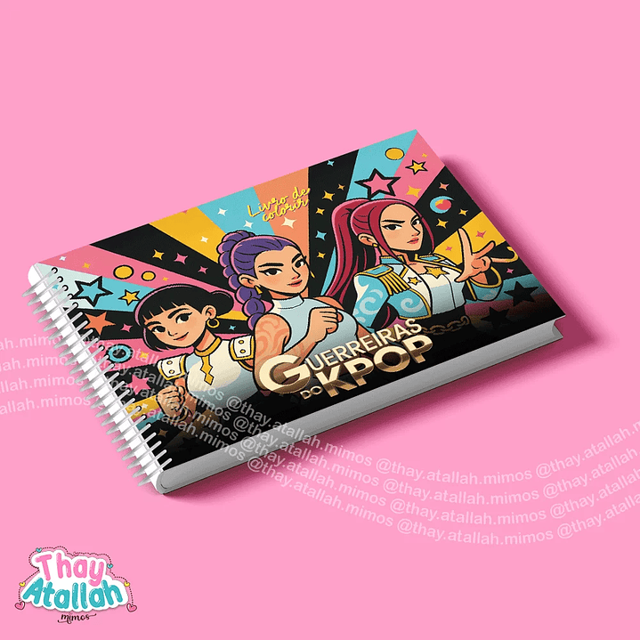 Arquivo Digital Livros de Colorir Guerreiras do K-Pop/Huntrix 3