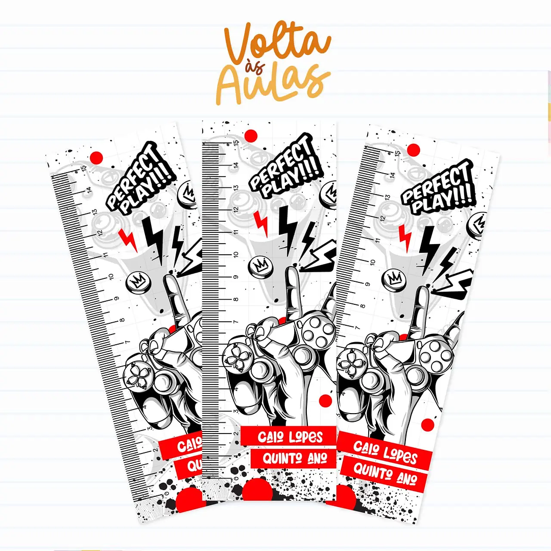 Arquivo de Corte Etiqueta Escolar Gamer 2