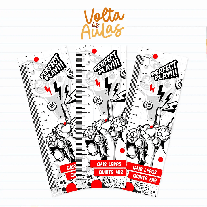 Arquivo de Corte Etiqueta Escolar Gamer 2