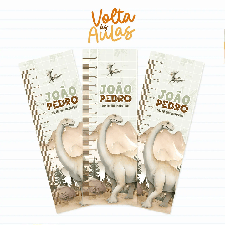 Arquivo de Corte Etiqueta Escolar Dinossauro 2