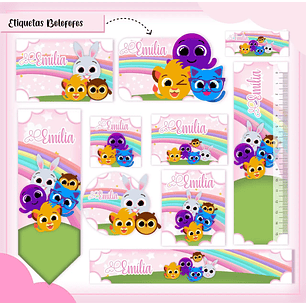 Arquivo de Corte Etiqueta Escolar  Bolofofos 