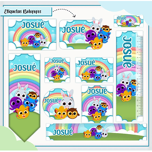 Arquivo de Corte Etiqueta Escolar Bolofofos