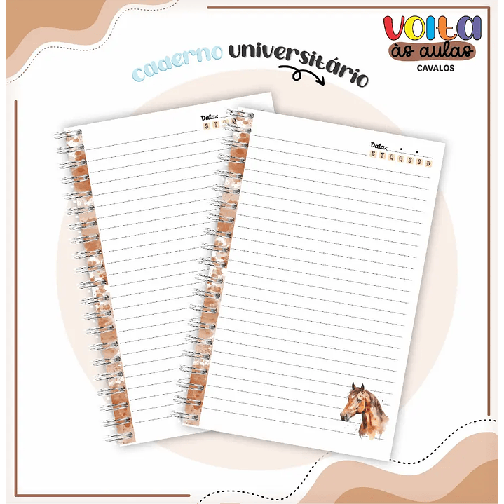 Kit Escolar Archivo Digital Caballo 6