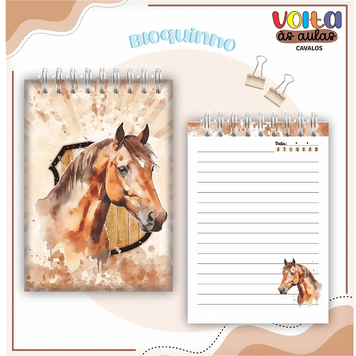 Kit Escolar Archivo Digital Caballo 8