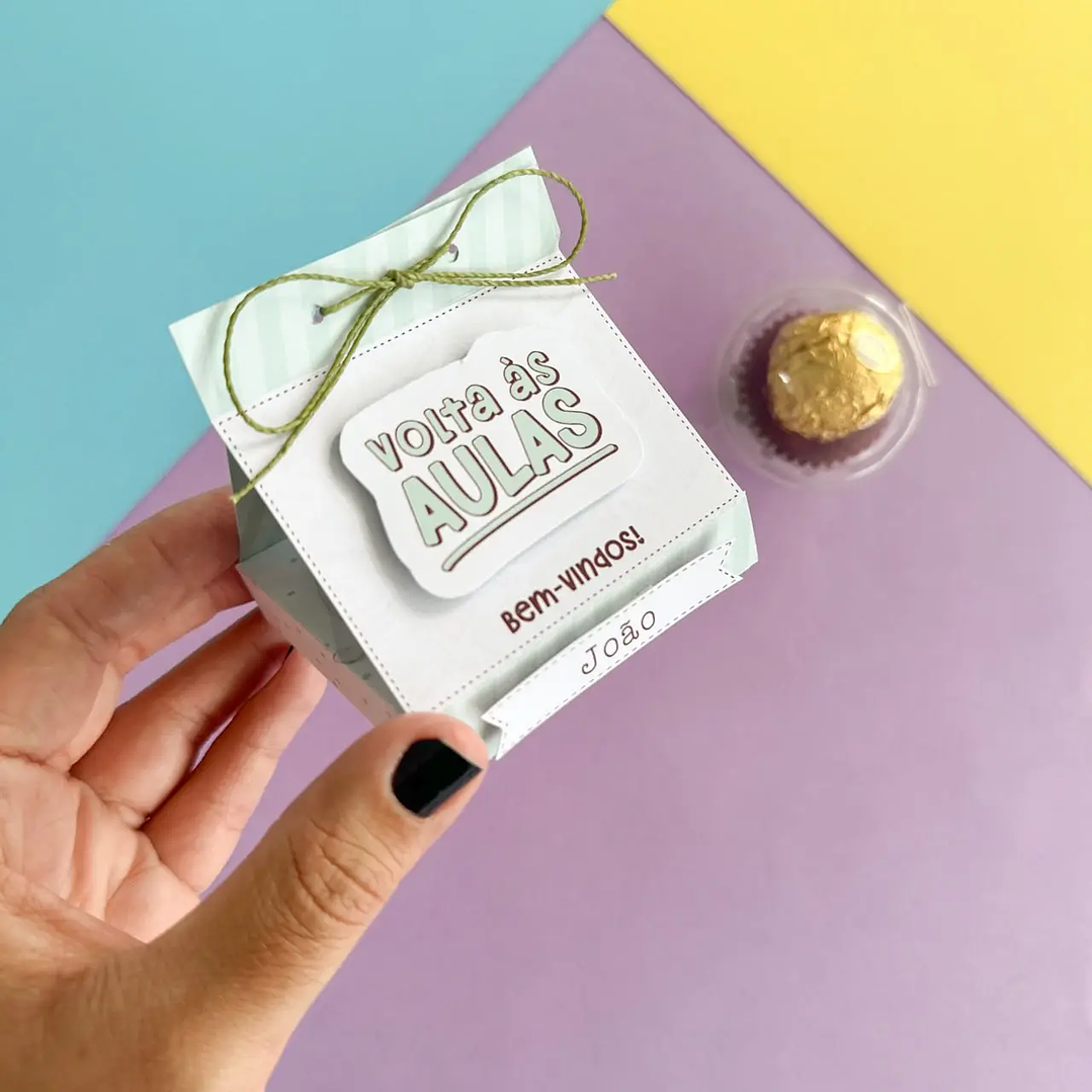 Arquivo de Corte Porta blister Volta às aulas 4