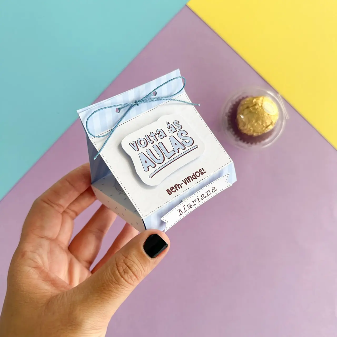 Arquivo de Corte Porta blister Volta às aulas 5