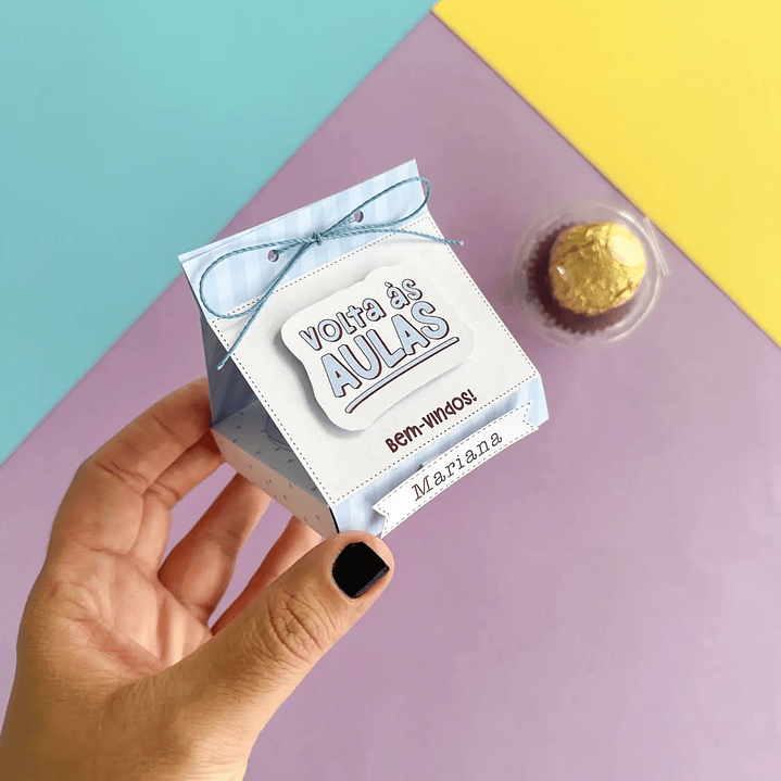 Arquivo de Corte Porta blister Volta às aulas 5