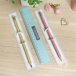 Arquivo de Corte Porta Lápis e Régua Volta às Aulas