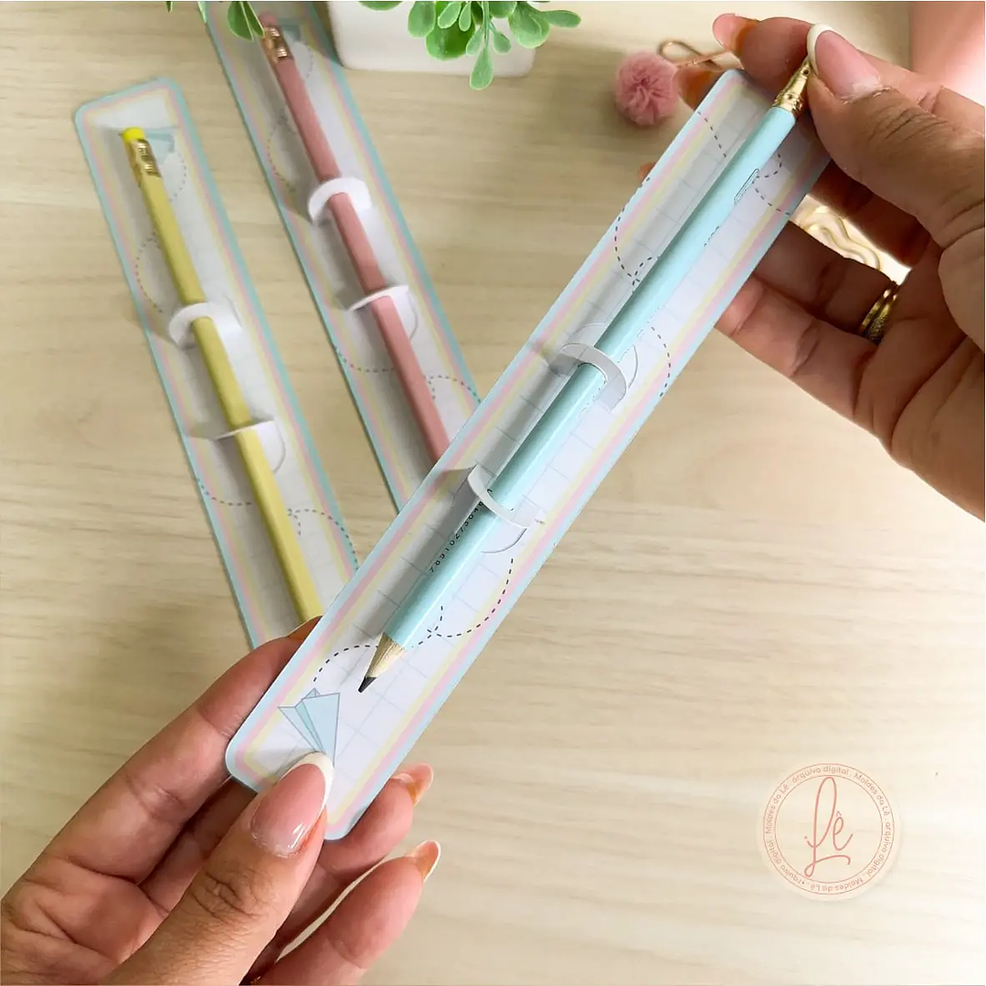 Arquivo de Corte Porta Lápis e Régua Volta às Aulas 2