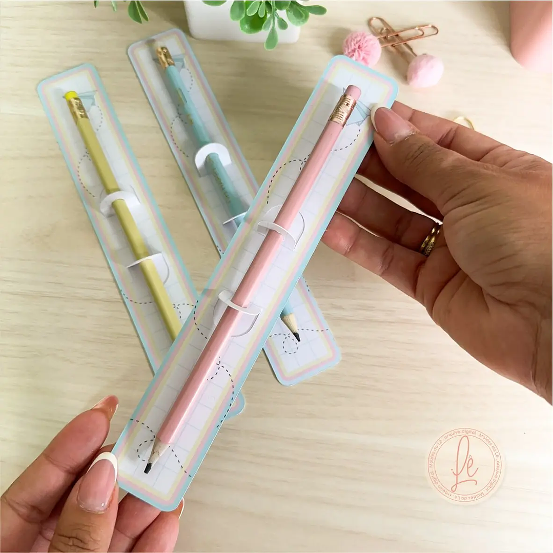 Arquivo de Corte Porta Lápis e Régua Volta às Aulas 3