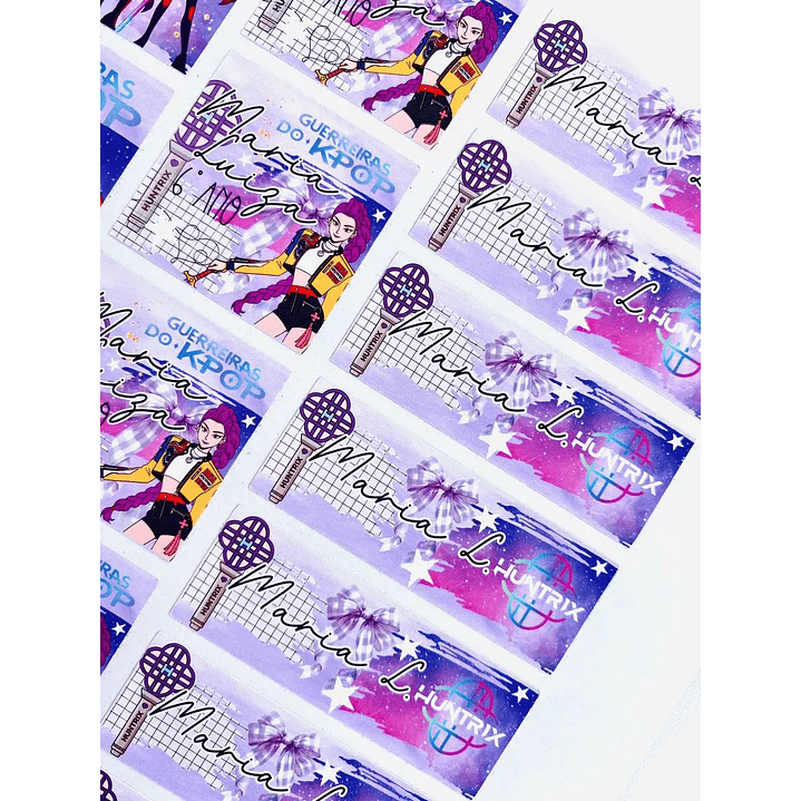 Arquivo de Corte Etiqueta Escolar Guerreiras do K-Pop 2