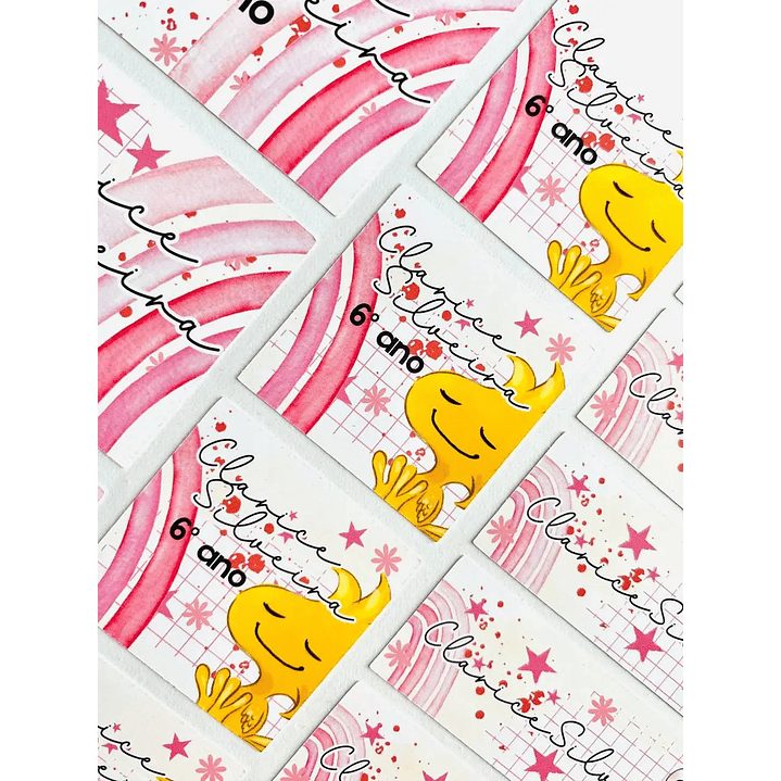 Arquivo de Corte Etiqueta Escolar Snoopy 3