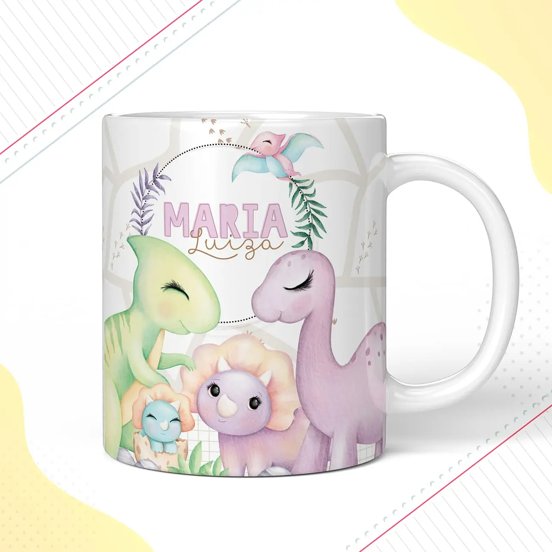 Arquivo de Corte Etiqueta Escolar Dinossauro Cute 1