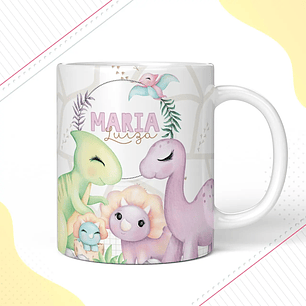 Arquivo de Corte Etiqueta Escolar Dinossauro Cute