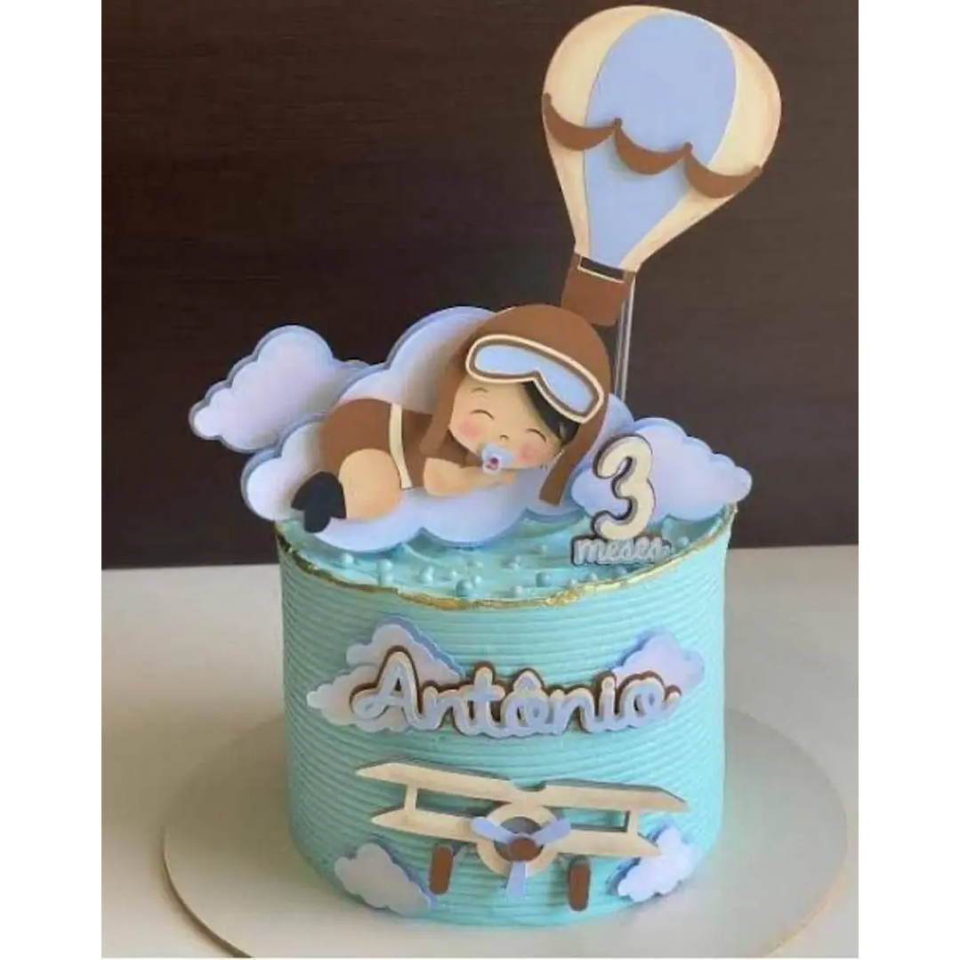 Arquivo de Corte Topo Bebê Aviador 1