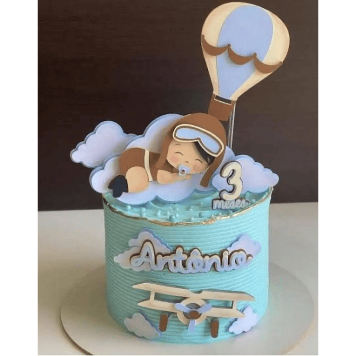 Arquivo de Corte Topo Bebê Aviador 1