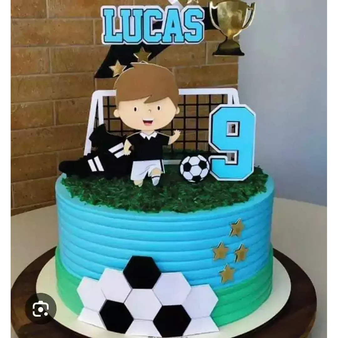 Arquivo de Corte Topo Futebol Menino Cute 1