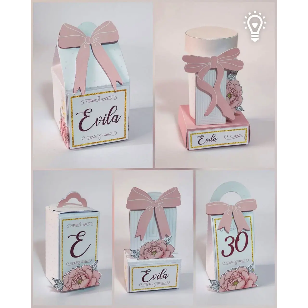 Arquivo de Corte Laços e Flores 1