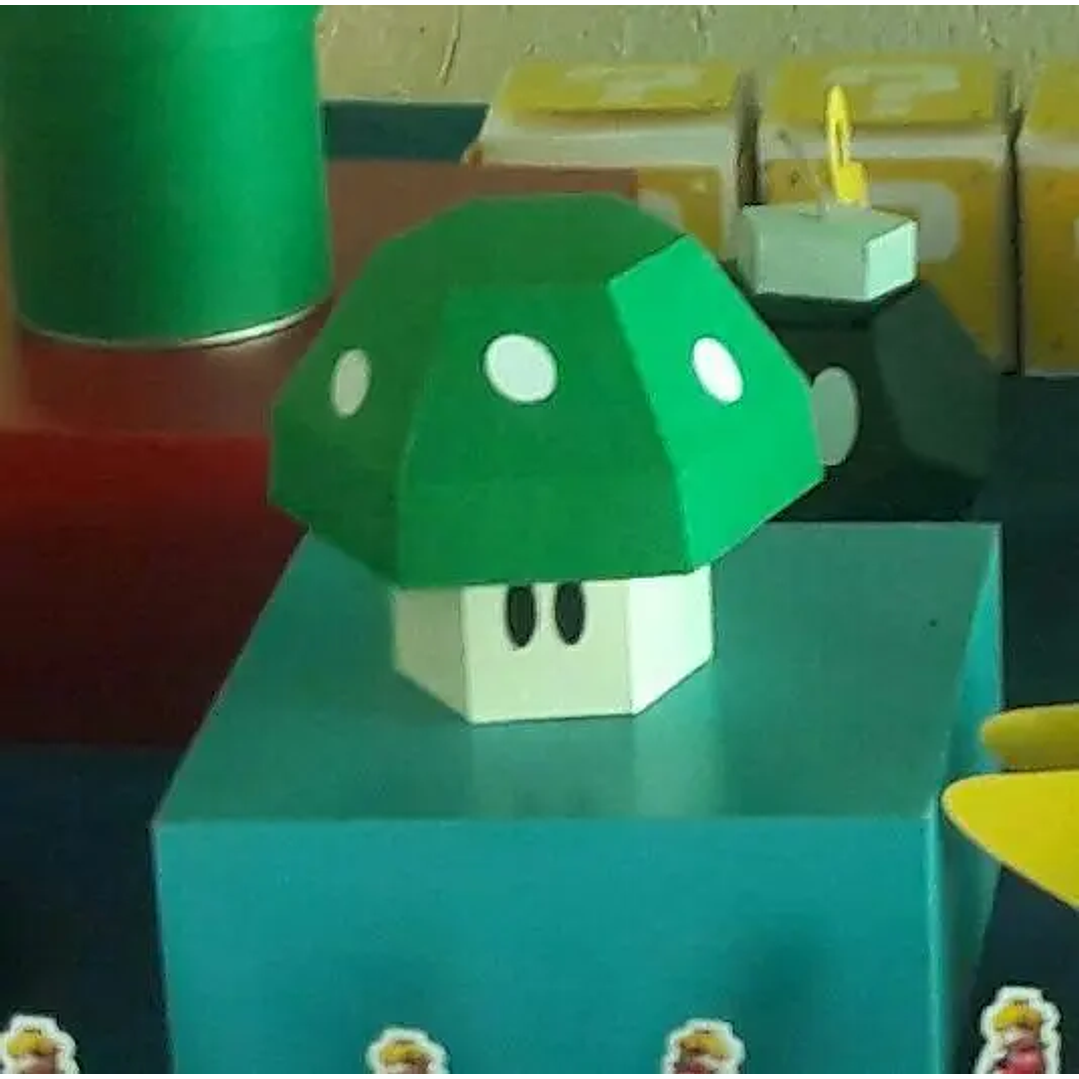 Arquivo de Corte Caixa Cogumelo Super Mario  1