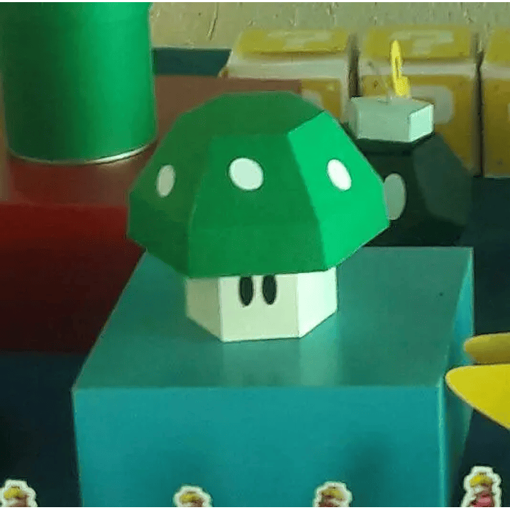 Arquivo de Corte Caixa Cogumelo Super Mario  1