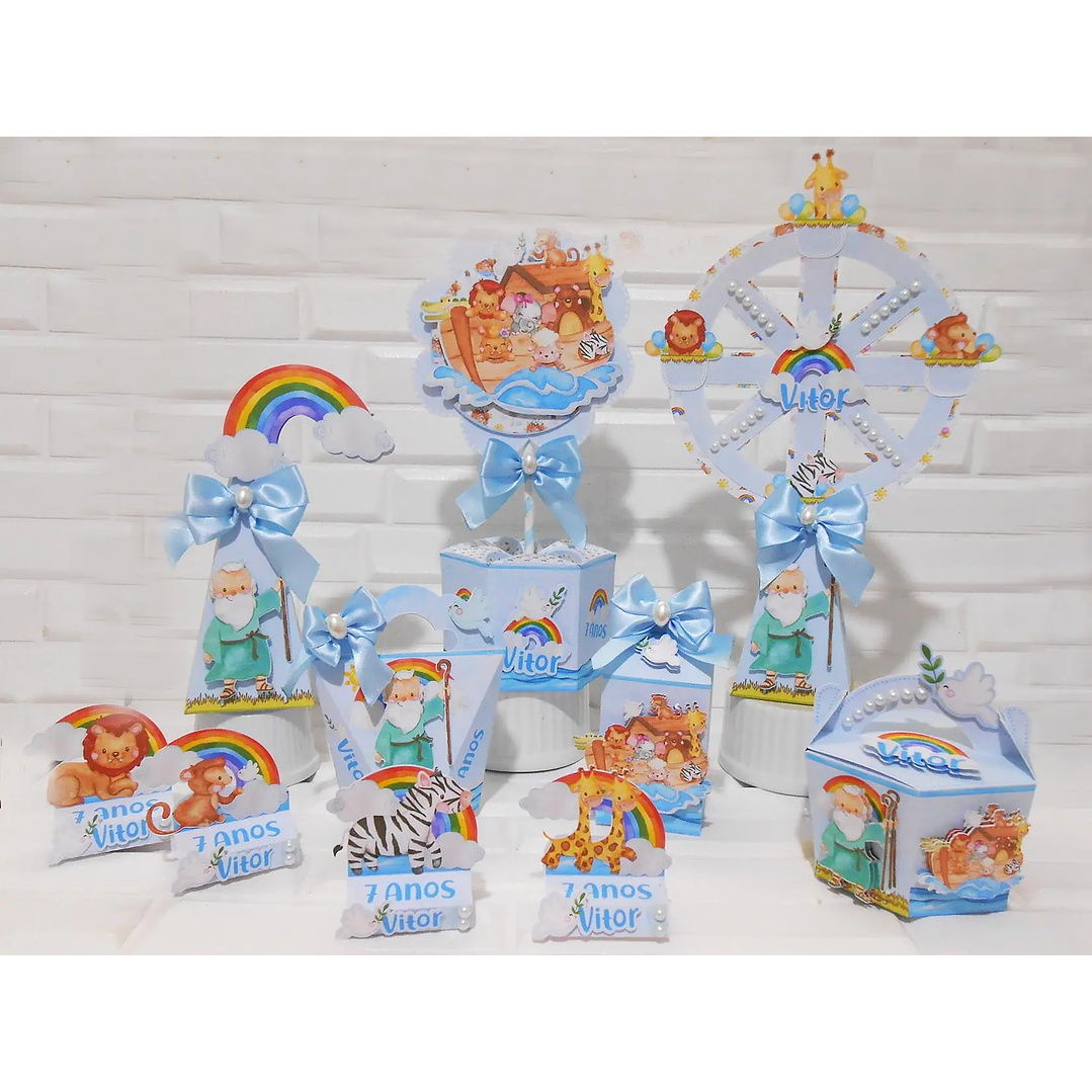 Arquivo de Corte Kit Festa Arca de Noé  1